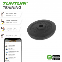Диск черный TUNTURI 5 кг