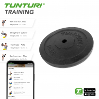 Диск черный TUNTURI 15 кг